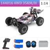 WLtoys144010 4WD Model with A Top Speed of 75 Km/h 1:14 Scale, High-speed Remote-controlled Off-road Drifting Racing Car for Boy