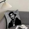 T-Tupac Shakurr Rapper Cushion Cover Pillowcase Ultra Soft Skin Friendly Fabric Cloud Like Comfort & Concealed Zipper
