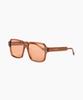 Seupeulingseuteulingseu Retro Square Shape Sunglasses Page 80 [Tea Brown]
