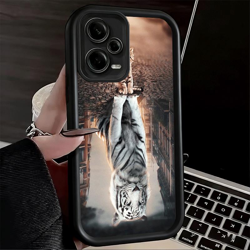 

Чехол для телефона Кот Отражает Тигра Крутой Мягкий для Xiaomi Redmi Note 15 14 13 12 11 Pro Plus 10S 11S 4G 11T 5G Оболочка Силиконовый Funda Redmi Note13ProPlus