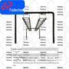 Fudecheng 300m Fitness Obstacle Training Equipment