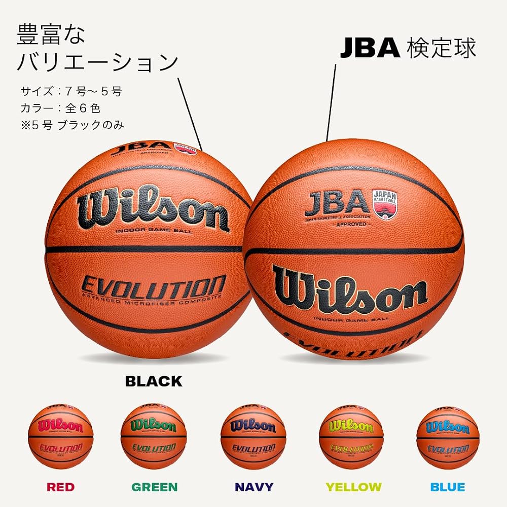 Wilson Evolution Game Basketball JBA Black Size 5