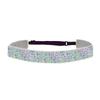 Adjustable Glitter Sequin Headbands for Women, Non Slip Velvet Lined Sports Yoga Hair Bands, Sparkly Elastic Head Wraps for Party Festival Gym Running