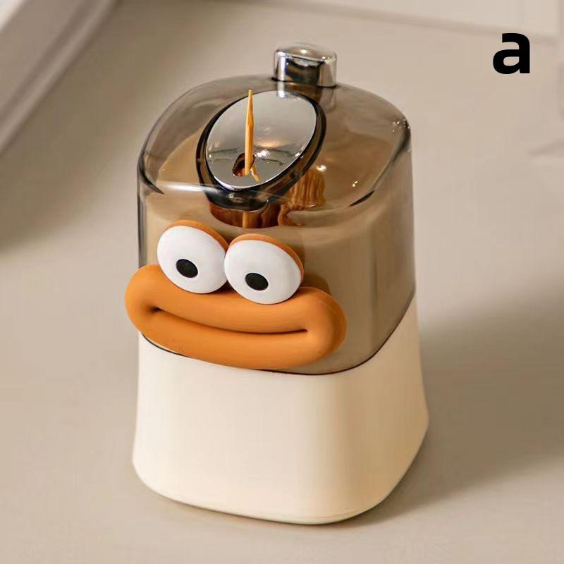 

Держатель для зубочисток. Персонализированный держатель для зубочисток с нажимом для хранения зубочисток. a