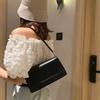 New PU Leather Armpit Bag Simple Shoulder Bag For Women  Solid Color Lady Handbag Casual Girls Small Square Bag
