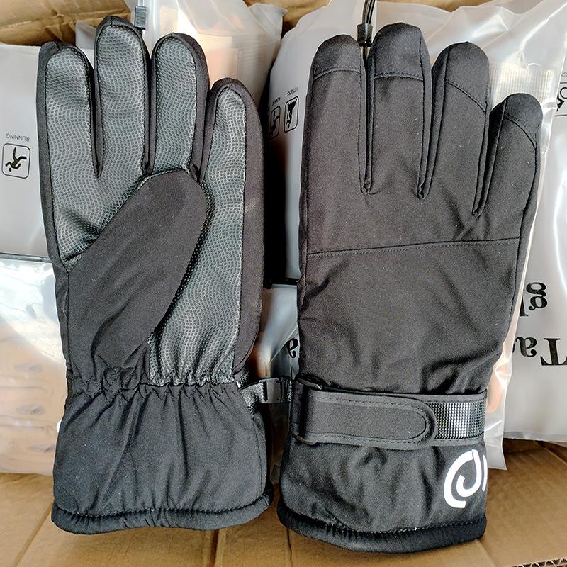 

Men s Waterproof Touchscreen Ski & Cycling Gloves - Winter Warm, Cold-Proof, Fleece Lined. One Size