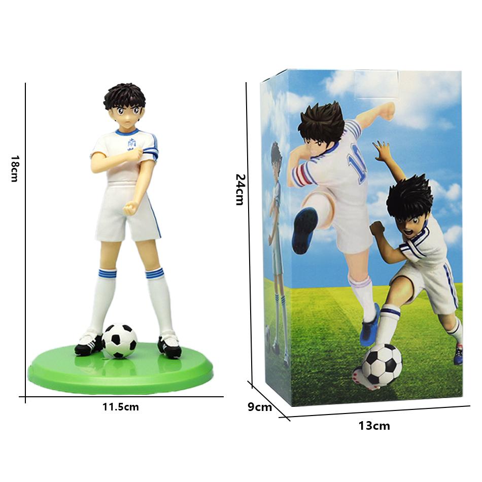 New 18cm Captain Tsubasa Anime Figure Ozora Tsubasa Action Figures Hyuuga Kojirou/Wakabayashi Genzou Figurine Collection Model