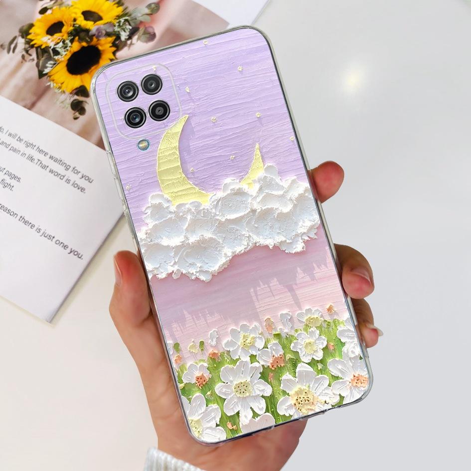 Luxury Marble Phone Case For Samsung Galaxy A12 Cover A125 SM-A125F Soft Clear Silicone Slim Bumper For Samsung M12 5G F12 Funda