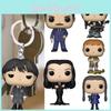 The Addams Family Wednesday Pendant Toy Model Figure Keychain Girl Kid Gift