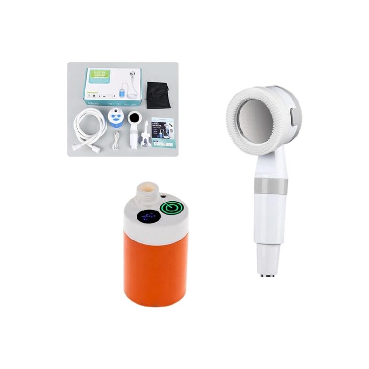 Rechargeable Electric Shower Pump Handheld Shower Head Portable Camping Shower Pump for Camping, Beach Washing