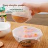 Reusable Food-Grade Silicone Sealing Lid: Heat-Preserving, Microwave-Safe, Transparent Film for Kitchens