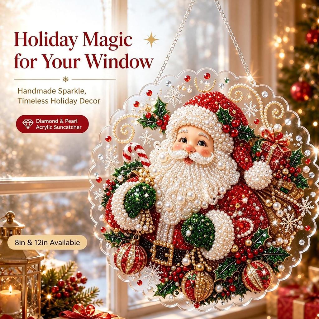Christmas Diamond Painting Kit DIY Acrylic Hanging Ornament