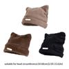 Bear Ears Cat Ears Hat Fluffy Winter Plush Hat Personality Knitted Cap  Female/Girls
