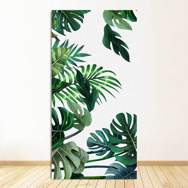 

Рослини в зеленому стилі. Скандинавські постери та принти. Настінні картини. Плакати для вітальні 5-19. Зелене листя. Настінні картини на полотні. 20cm×40cm NoFrame