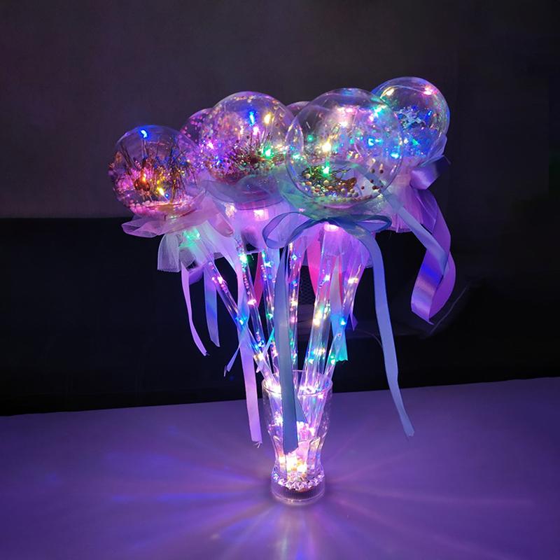 1Pc Kinder Bunte Glowing Sticks Blinkende Herz Stern Schmetterling Mädchen