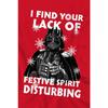 Star Wars Mens Lack Of Spirit Darth Vader Christmas T-Shirt