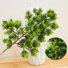 Green Artificial Pine Green Branch Handmade Fake Pine Leaves Simulation Pine Branch  Home