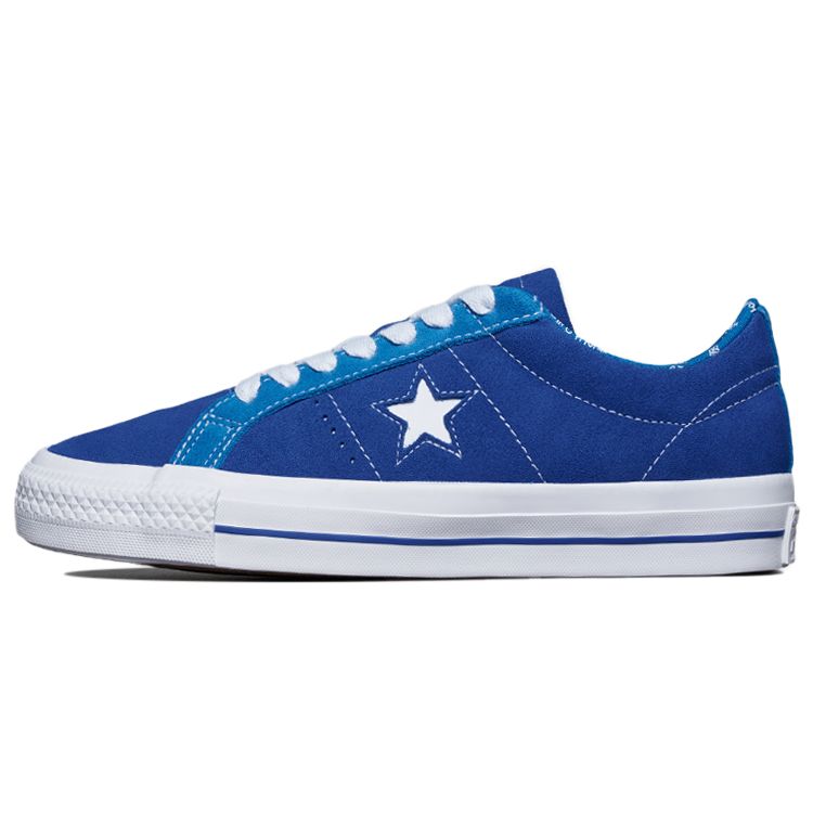 Converse One Star Pro Retro Casual Slip Resistant Durable Low Top Skate Shoes Unisex Sneaker Ocean-Blue 171931C