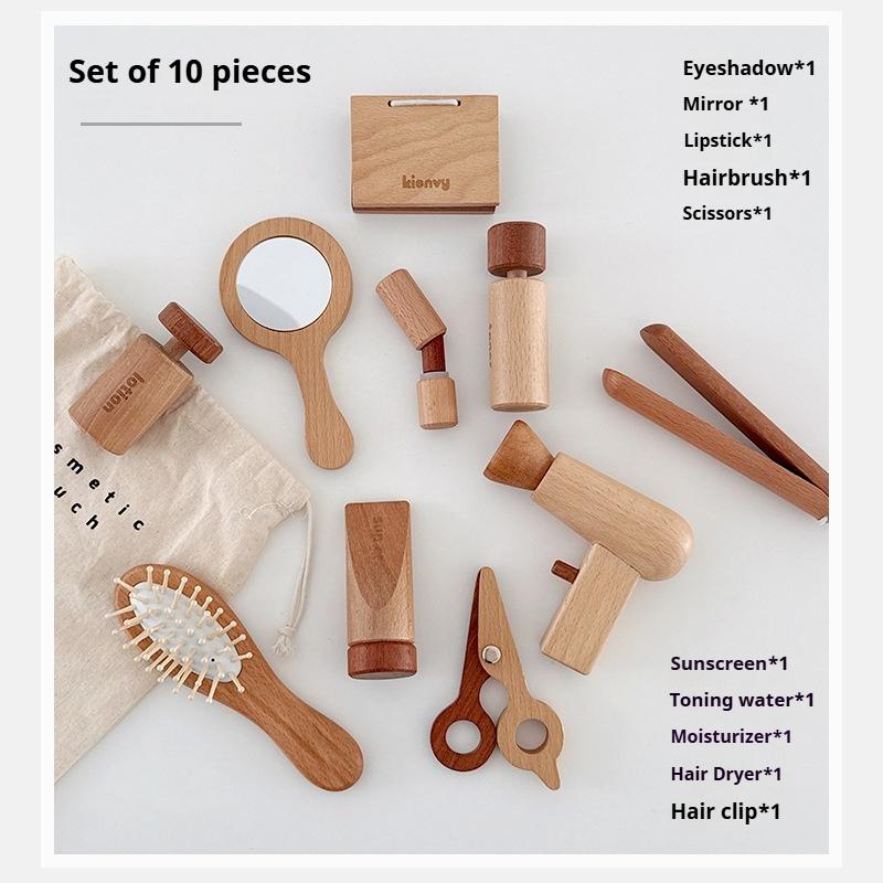 

Бревно Детский Игровой Домик Маленькая Девочка Макияж Парикмахерская Симуляция Расческа Фен Модель Набор Игрушек для Переодевания