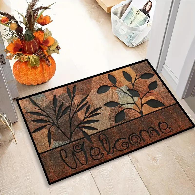 

Coconut Brown Entrance Door, Hallway Non-slip Floor Mat, Living Room Dust-proof and Easy-to-clean Carpet Kitchen Mat Welcome Mat 40X60cm