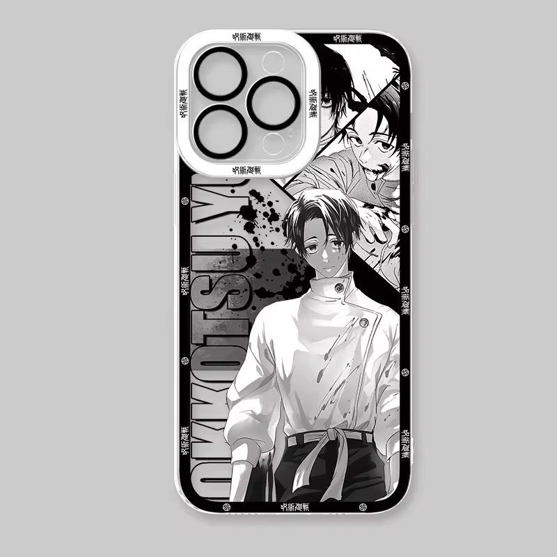 Anime Jujutsu Kaisen Phone Case For iPhone 16 Max 15 14 Plus 13 12 11 Pro XR XS X 8 7 SE 2020 Clear Soft Silicone Back Cover