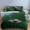 Soccer Ball On Grass. Bedding Sets Duvet Cover Sets Duvet Covers Pillowcases(1 * Duvet Cover 2 * Pillowcases, Without Duvet Insert)