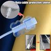 Clear Data Cable Protector Sleeves Anti-Breakage Cord Saver Mobile Phone Accessory For All Cell Phone Flexible Cord Management