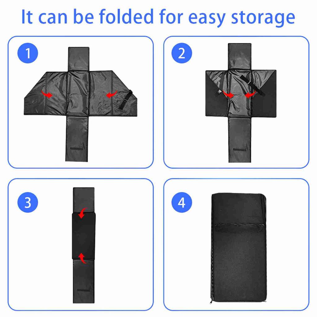 Folding Bicycle Storage Box Car Trunk Storage Box Foldable Bike Storage Container