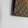 [Pre-Owned] Tiger Head Print Logo Wristband Canvas And Leather Clutch - Very Good #1QO79Y4