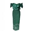 Elegant Rhinestone One-Shoulder Bandage Dress for Women - Exquisite High-End Formal Gown for Parties and Banquets