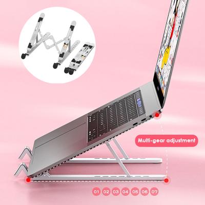 Laptop-Halter faltbar Universal Hohl Wärme Höhe verstellbar Wärmeableitung Anti-Rutsch Tragbar Schreibtisch Tablet