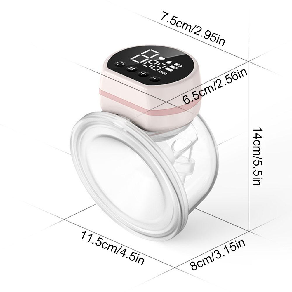 Silent Electric Breast Pump Wearable Automatic Milker Hands-Free Milk Maker Gift