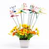 10Pcs Dragonfly Garden Yard Planter Dragonfly Flower Arrangement Colorful Dragonfly Outdoor Decor Flower Pots Decoration