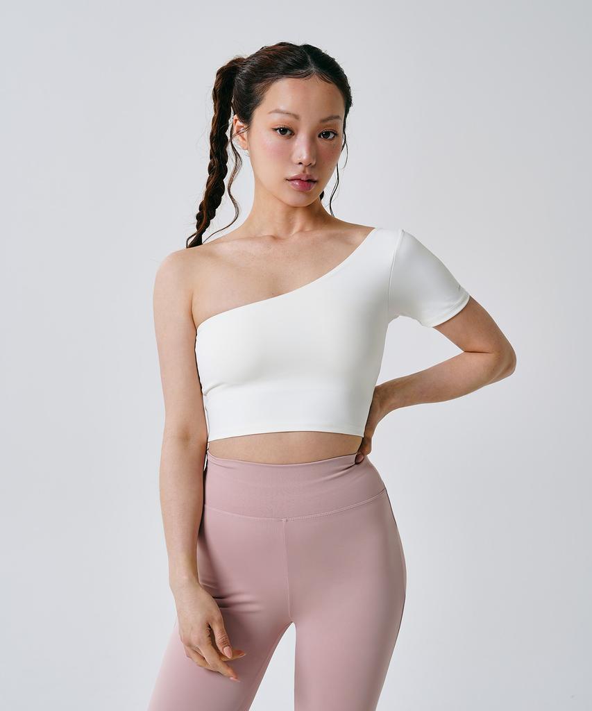 CONCHWEAR One-Shoulder Crop Top (2 Colors)