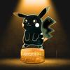 Pokemon Go Pikachu 16 LED 3D Nachtlicht für Kinder + Fernbedienung