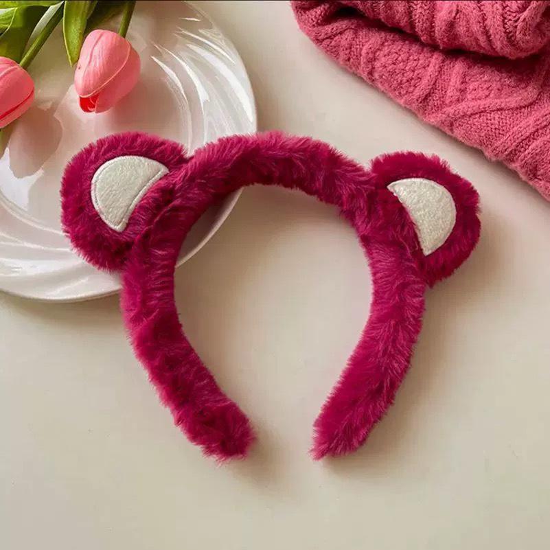 Cartoon Plush Headband: Cute Hair Accessory for Women & Kids, Perfect for Face Washing