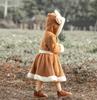 Cute Fluffy Reindeer Cosplay Kigurumi for Reindeer Santa New School Festivals L Girls, Dress, Costume, Parent-Child Outfit, Christmas, Halloween,