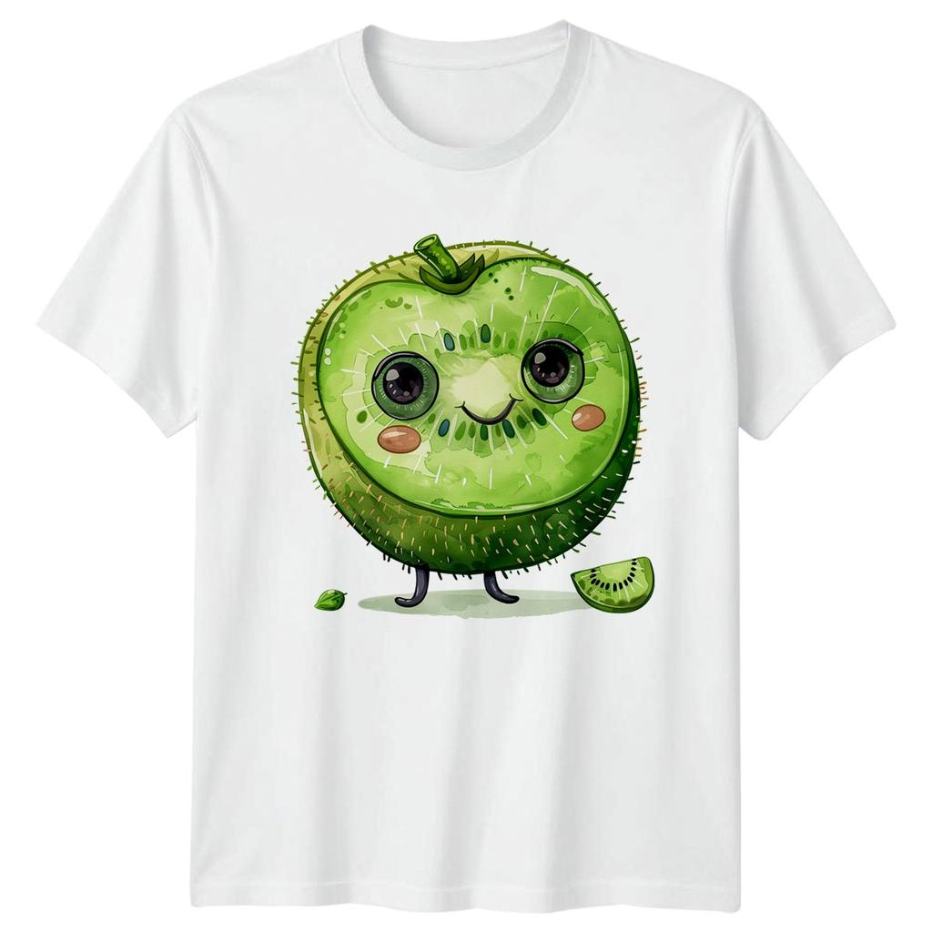 Kawaii Kiwi Fruit TShirt Summer Fruit Gift For Him And Her