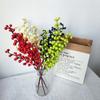Red Bean Branch 5 Heads Festive Home Decor Party New Year Artificial Flower Berry Christmas Decoration Fake Flower