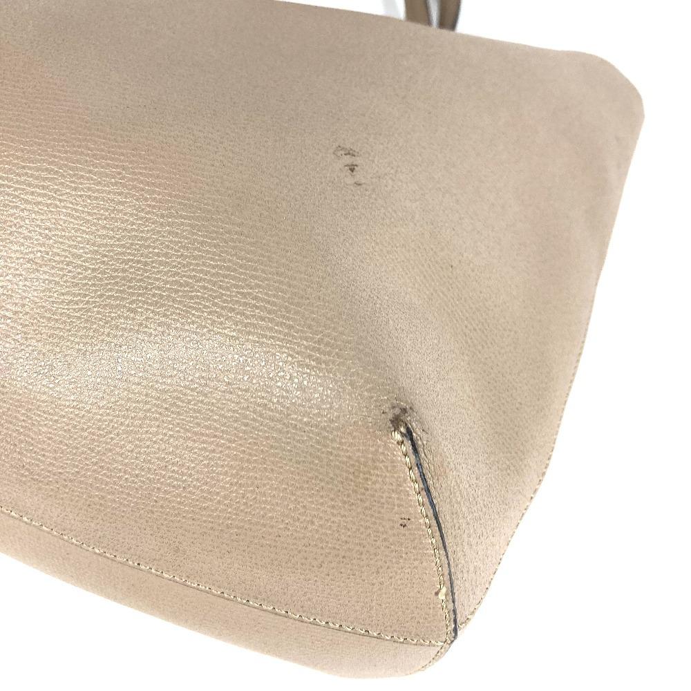 FENDI With porch Logo F-Is Bag Shoulder Bag Tote Bag Shoulder Bag Leather Beige