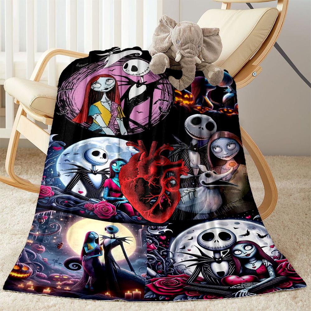 Christmas Nightmare Blanket Soft Warm Cozy Suitable for Couch Sofa Picnics for All Occasions Warmthful Decor Ideal Gift For Birthday Valentine'S Day