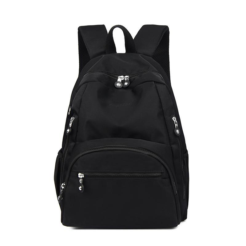 Schoolbag1011 New High-value Backpack Women's Large-capacity Multi-compartment Backpack Cover Trolley Case School Bag Anti-splashing Cloth Bag