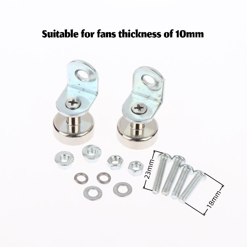 

1 Set Fan Fixed Cabinet Machine Heat Dissipation Diy Modification M4 Chassis Heat Sink Fan Vertical Magnetic Suction Screw Nut 10mm 2pcs