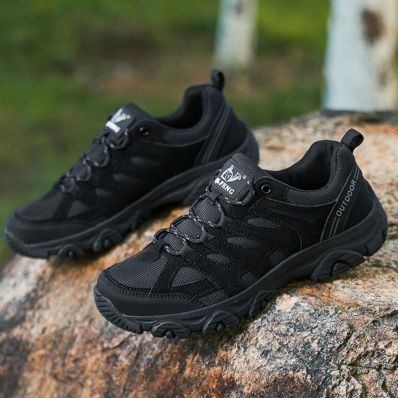 Fashion Outdoor Non-Slip Men's Casual Shoes Breathable Suede Leather Sports Shoes Comfortable Trendy Male Sneakers Lightweight Trainers