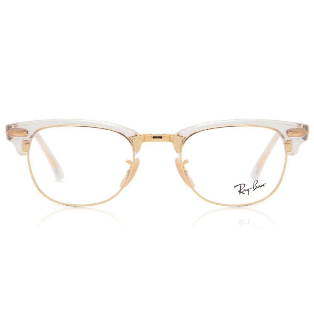 Ray Ban Rx5154 Clubmaster 5762 Очки унисекс Transparent Brown/53-21-150