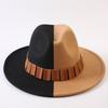 Popular European and American Classic Double-color Wide-brimmed Top Hat Men's and Women's Fashion OL Style Cowboy Hat Jazz Hat