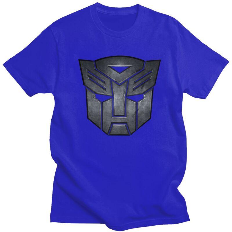 Custom Fashion Cartoon Autobot Transformers Car T Shirts Men Tshirts Casual Tee 100 Cotton Oversized Tshirts Merch