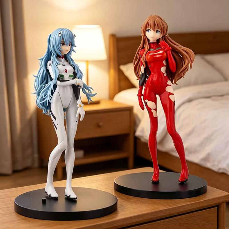Gorąca Figurka Anime EVA Ayanami Rei Asuka Dwuwymiarowy Model Podstawa Ozdoba na Biurko Kolekcja Ozdoba Prezent Zabawki