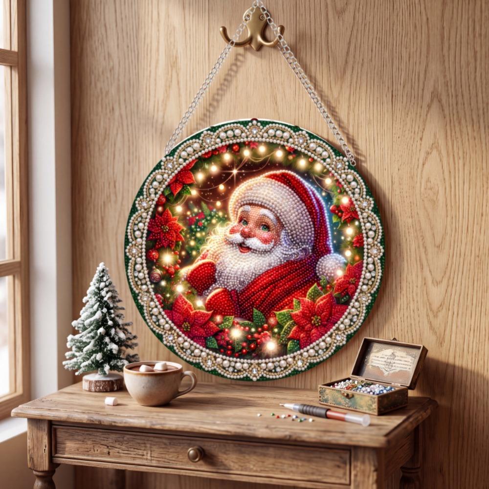 Acrylic Board Christmas Diamond Painting Set DIY Diamond Painting Craft Set  Holiday Gift