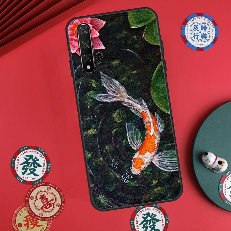 Koi Fish Carp For Huawei Nova 5T 9 10 SE 7i 8i 11i 12i Y73 Y72 Y61 Y91 Y60 Y70 Y90 P20 P30 P40 Lite Case